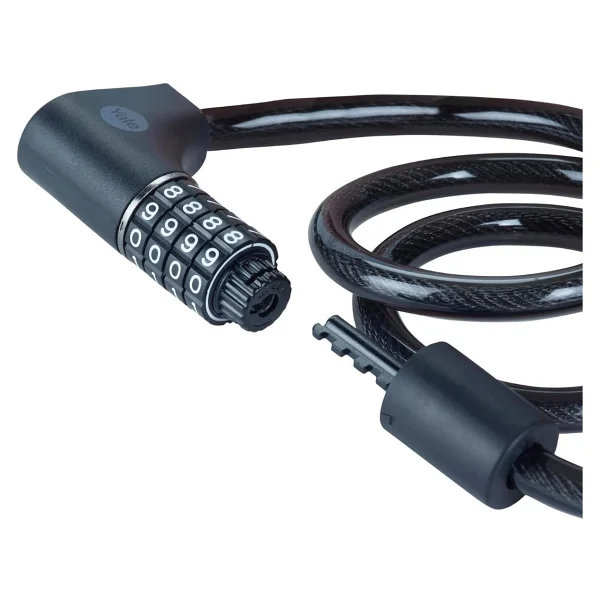 Yale Yale Essential Kablolu Bisiklet Kilidi 1000mm Şifreli Ve Anahtarlı Ycc0121002 - Antrasit - Görsel 5