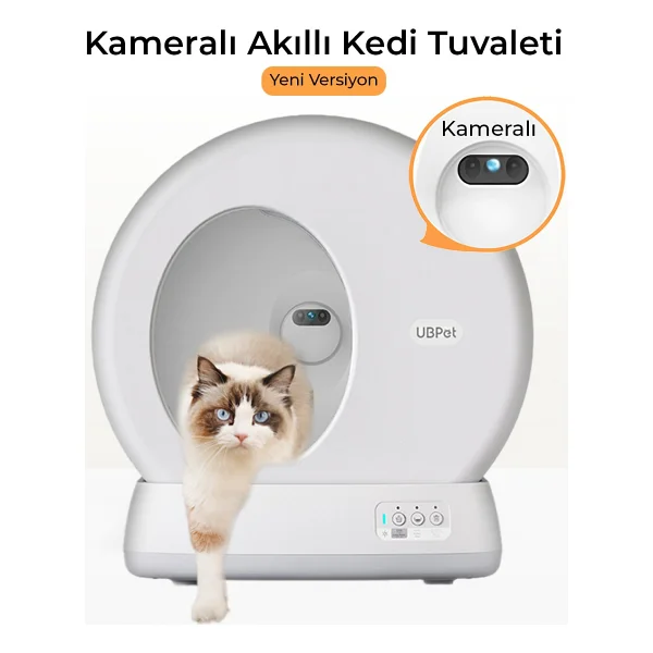 Ubtech Ucat C10 Pro Kameralı Akıllı Kedi Tuvaleti - Görsel 10