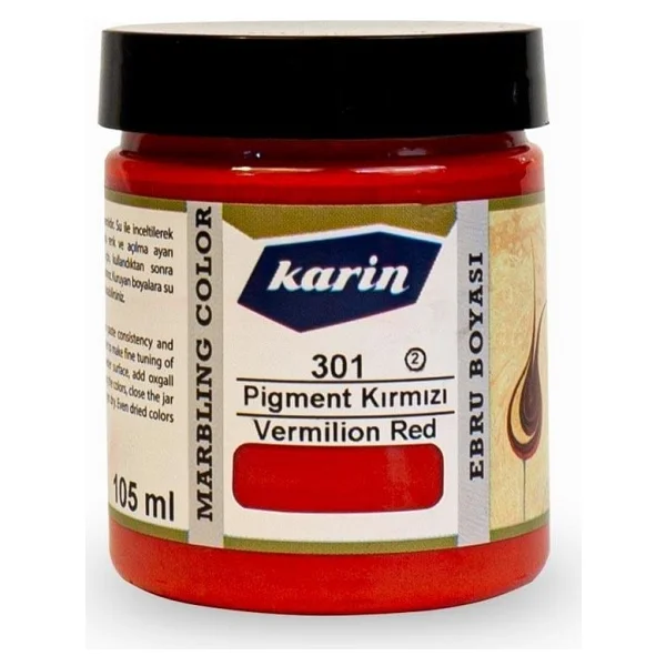 Karin Ebru Boyası 105 ml 301 Pigment Kırmızı - Görsel 2