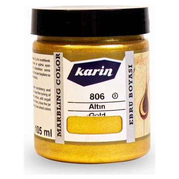 Karin Ebru Boyası Ezilmiş 806 Altın 105cc - Görsel 2
