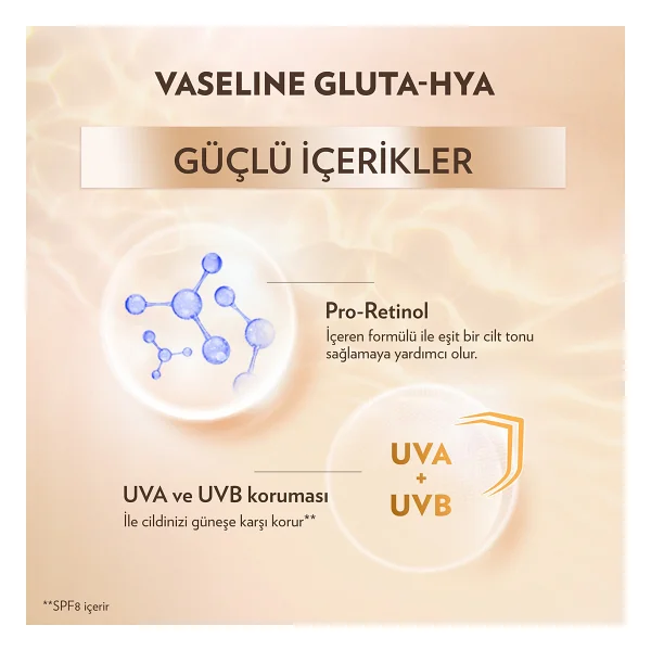 Vaseline Gluta Hya Leke Karşıtı Ve Aydınlatıcı Vücut Losyonu 200 Ml - Görsel 3