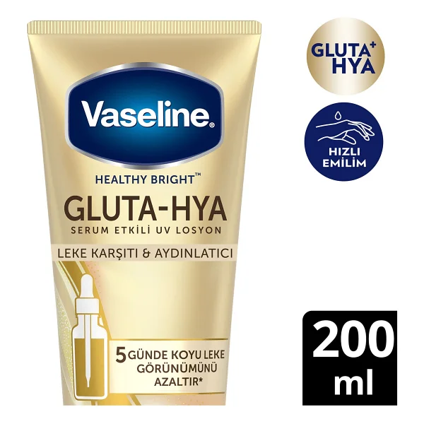 Vaseline Gluta Hya Leke Karşıtı Ve Aydınlatıcı Vücut Losyonu 200 Ml - Görsel 2