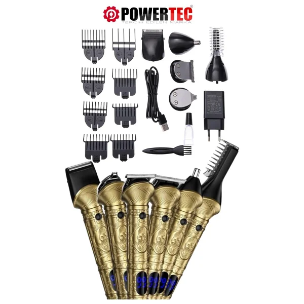 Powertec Tr-1000 6in1 Erkek Bakım Seti - Görsel 10