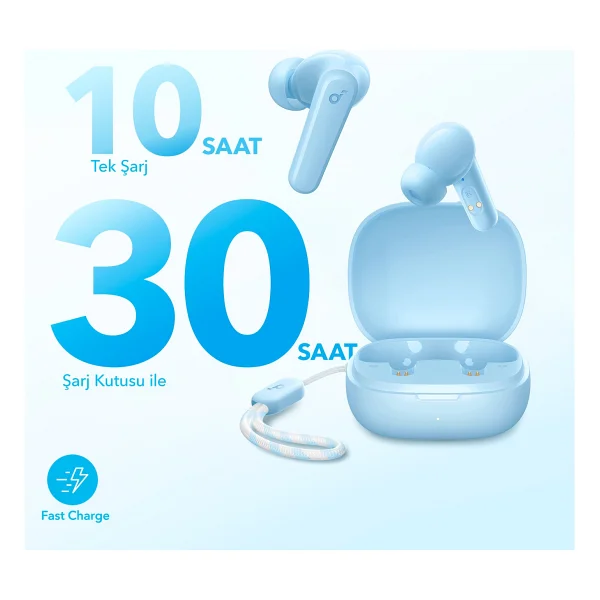 Anker Soundcore R50i TWS Açık Mavi Kulak İçi Bluetooth Kulaklık - Görsel 4