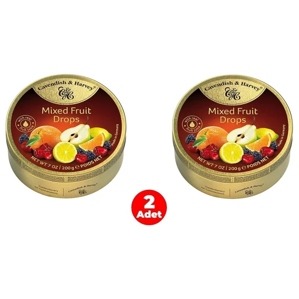 Cavendish & Harvey Karışık Meyve Aromalı Şeker 200 Gr (2 Adet) - Görsel 3