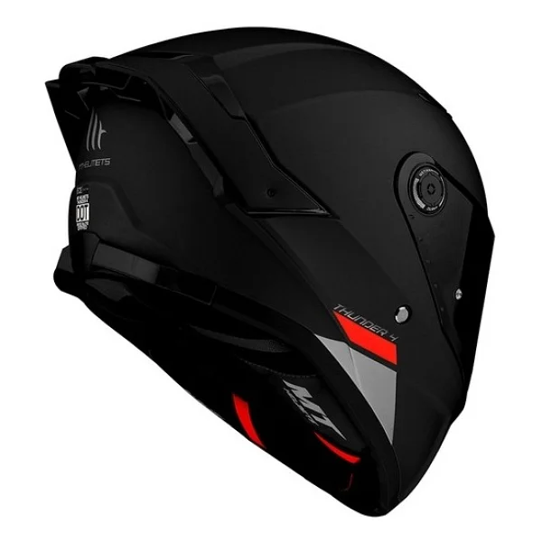 Mt Thunder 4 Sv Mat Siyah Full Face Motor Kaskı - Görsel 3