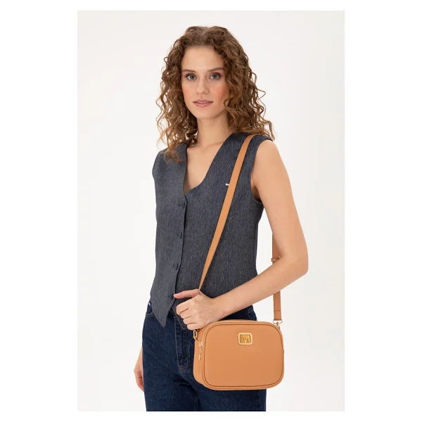 Smart Bags Yumuşak Kumaş Askılı Postacı Kadın Çantası 8725 - Kahve - Görsel 9