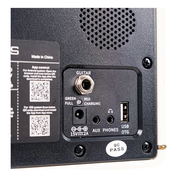 Kozmos Blaze-30cr Krem Bluetooth Hoparlör Ve Elektro Gitar Amfisi - Görsel 5
