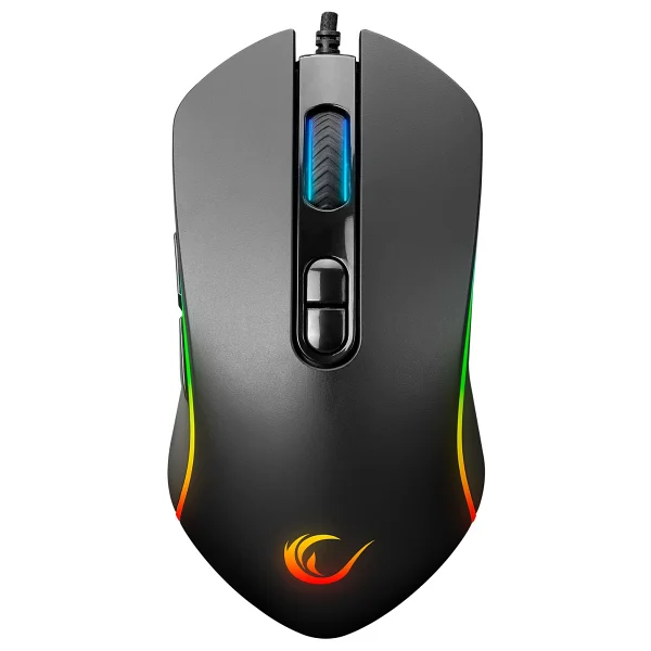 Rampage Smx-G65 Alpor RGB Makrolu Ergonomik Optik Kablolu Oyuncu Mouse - Görsel 5