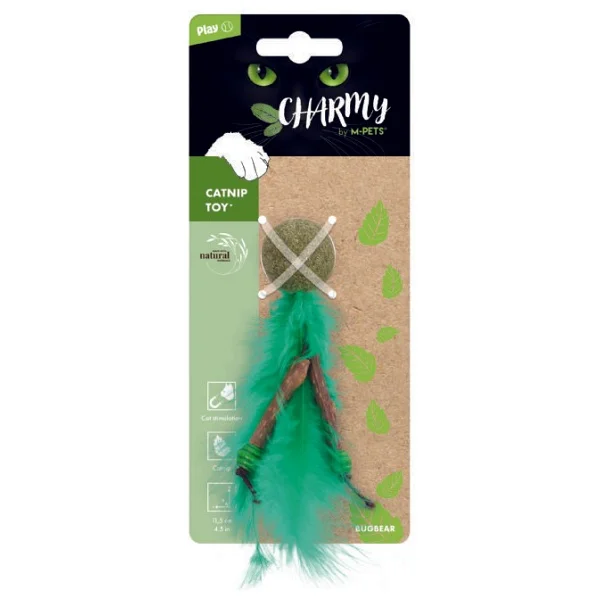 M-Pets Charmy Bugbear Catnipli Yeşil Kedi Oyuncağı - Görsel 2