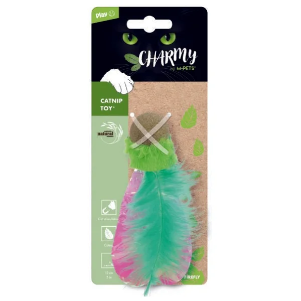 M-Pets Charmy Firefly Catnipli Yeşil Kedi Oyuncağı - Görsel 2