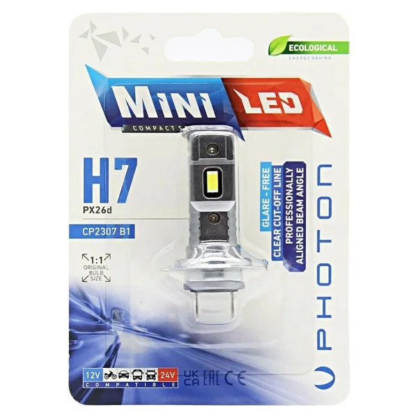 Photon Mini H7 12-24 V Compact LED Oto Ampul - Görsel 2