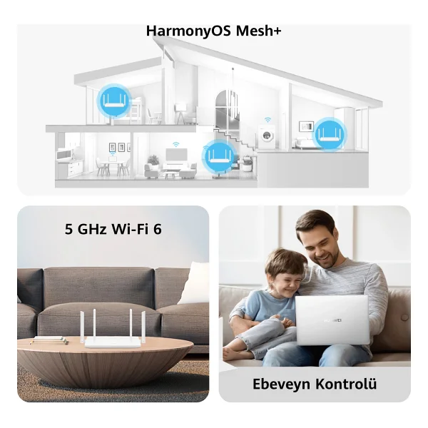 Huawei Ws7001 Ax2 1200 Mbps Router - Görsel 7