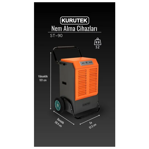 Kurutek St-90 Sanayi Tipi Nem Alma Cihazı - Görsel 8