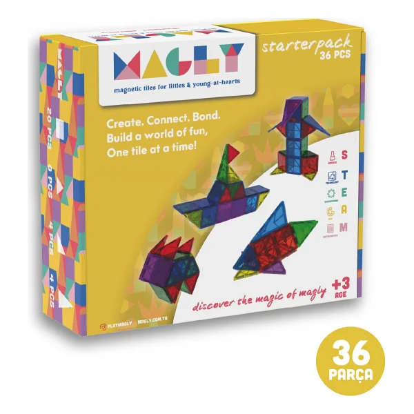 Magly 3 Boyutlu 36 Parça Manyetik Yapı Blokları - Görsel 7