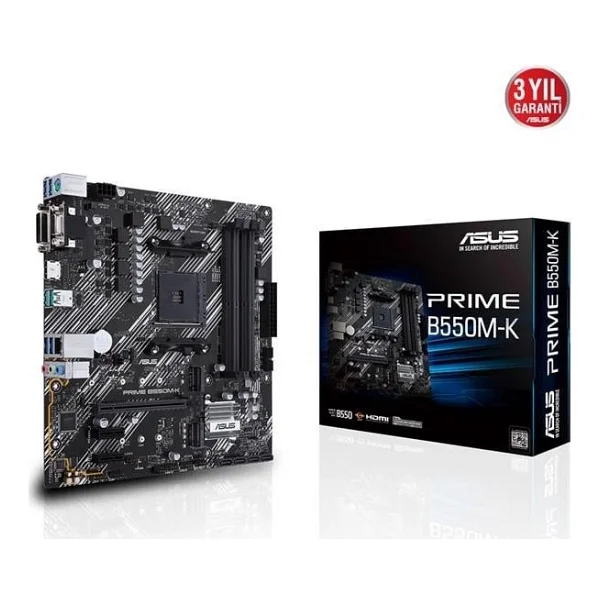 Asus Prime B550m-K AMD Am4 DDR4 Micro Atx Anakart - Görsel 5