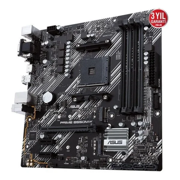 Asus Prime B550m-K AMD Am4 DDR4 Micro Atx Anakart - Görsel 8