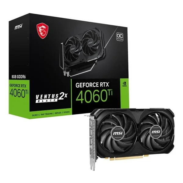 Msı RTX 4060 Tı Ventus 2x Black 8g Oc 128 Bit Gddr6 8 GB Ekran Kartı - Görsel 5