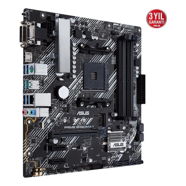 Asus Prime B450m-A Iı AMD Am4 DDR4 Micro Atx Anakart - Görsel 2