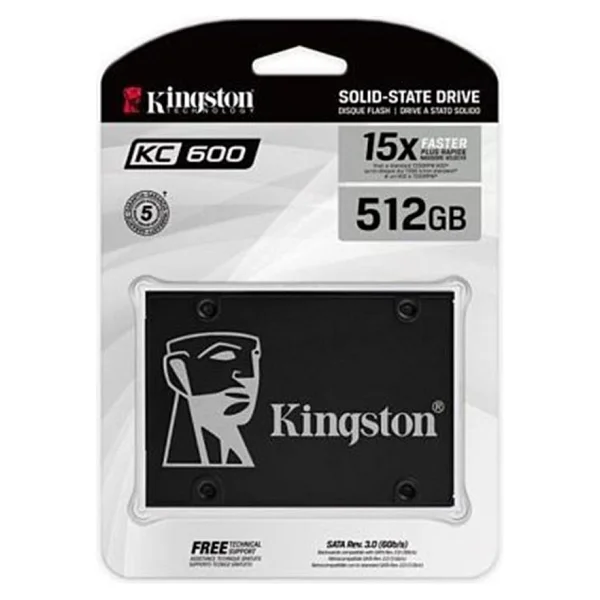 Kingston Kc600 Skc600/512g Sata 3.0 2.5" 512 GB SSD - Görsel 4