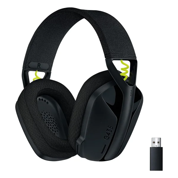 Logitech G435 Lightspeed Siyah Kablosuz Kulak Üstü Oyuncu Kulaklığı - Görsel 6