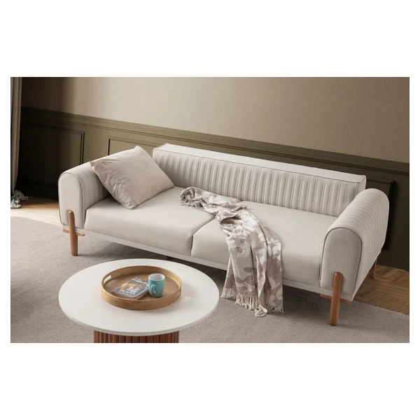 Edsy Home Galata 3+3+1 Koltuk Takımı Krem - Görsel 3