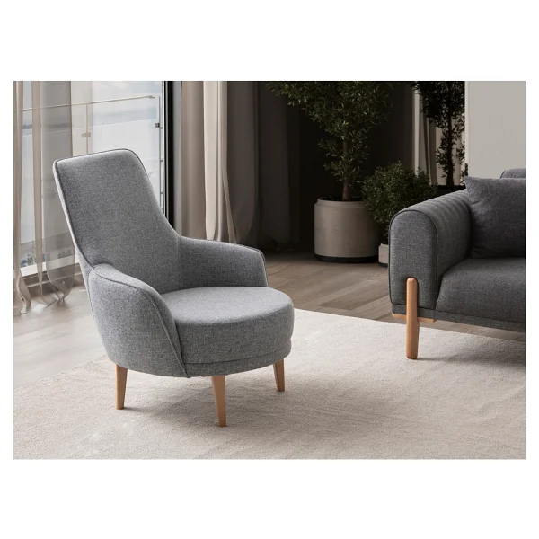 Edsy Home Galata 3+3+1 Koltuk Takımı Antrasit - Görsel 5