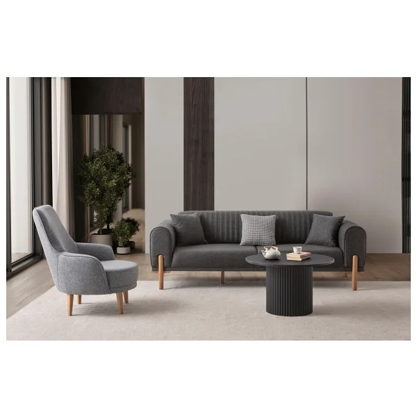 Edsy Home Galata 3+3+1+1 Koltuk Takımı Krem - Görsel 2