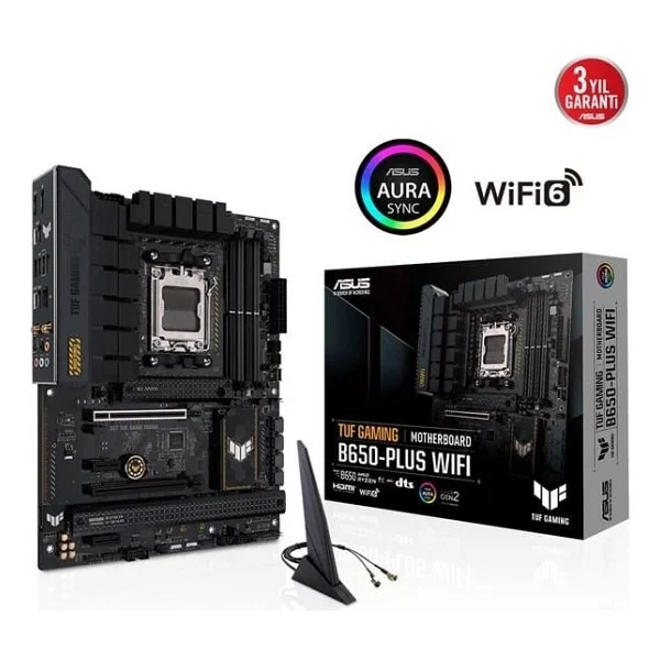 Asus TUF Gaming B650-PLUS Wi-Fi AMD AM5 DDR5 ATX Anakart - Görsel 6