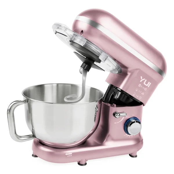 Yui M108 Easy Chef 1300 W 5 lt Pembe Stand Mikser - Görsel 3