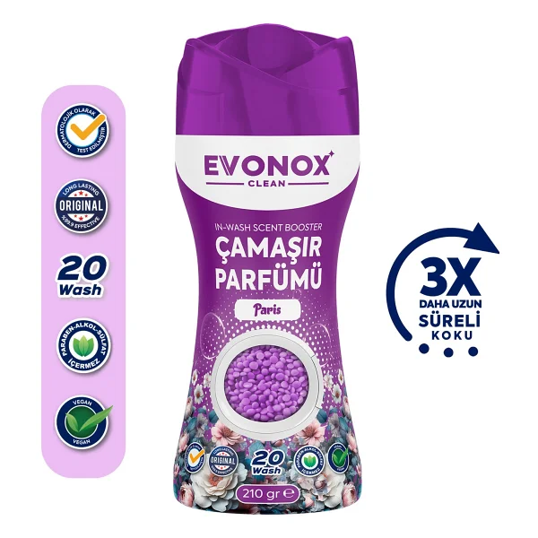 Evonox Clean Paris Çamaşır Parfümü 210 Gr - Görsel 6