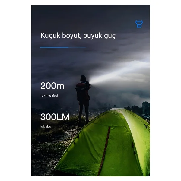 Philips Sfl1236 3w 300 Lümen Şarj Edilebilir LED El Feneri Siyah Ultra Hafif, 3 Işık Modlu (200mt Menzil, Ip44 Su Geçirmez) (Ramwhite Garantili) - Görsel 5