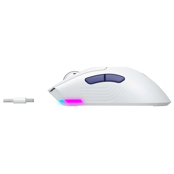 Havit Gamenote Ms966wb Beyaz RGB Şarjlı Optik Kablolu/Kablosuz Oyuncu Mouse - Görsel 2