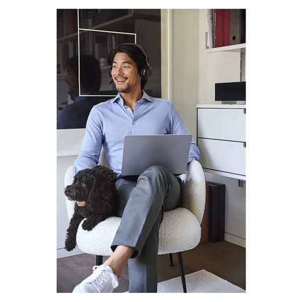 Jabra Evolve2 75 Ms Type-C Stereo Kulak Üstü Çağrı Merkezi Kulaklığı - Görsel 2