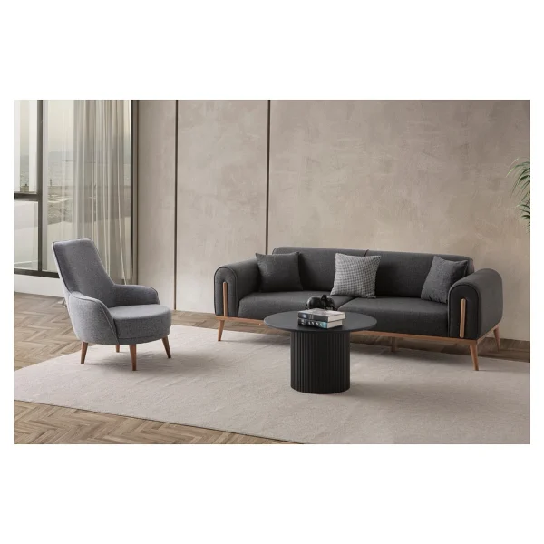 Edsy Home Riva 3+3+1+1 Koltuk Takımı Antrasit - Görsel 3
