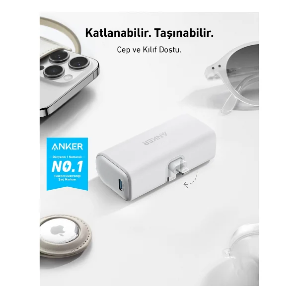 Anker A1645 5000 mAh Hızlı Şarj Powerbank - Görsel 4