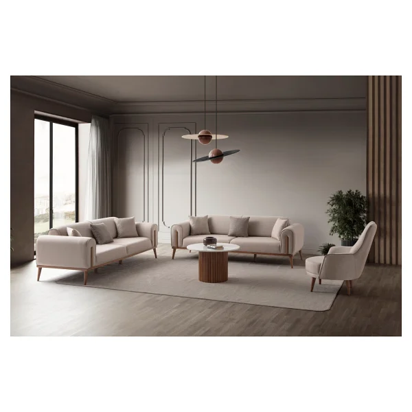 Edsy Home Riva 3+3+1 Koltuk Takımı Antrasit - Görsel 2