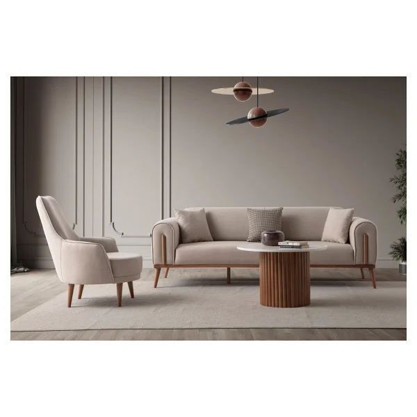 Edsy Home Riva 3+3+1 Koltuk Takımı Antrasit - Görsel 3