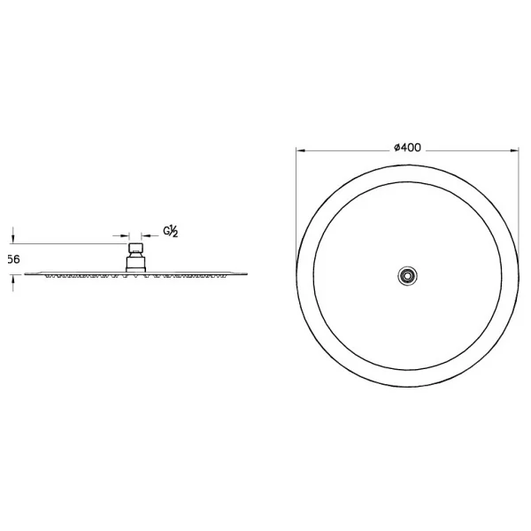 Artema A45646 Lite Lc 400 Mm Krom Duş Başlığı - Görsel 4