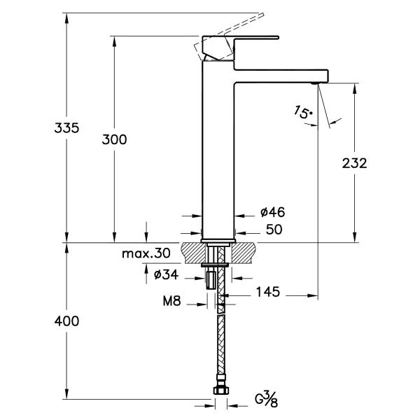 Artema Flo S A41940 Yüksek Krom Lavabo Bataryası - Görsel 4