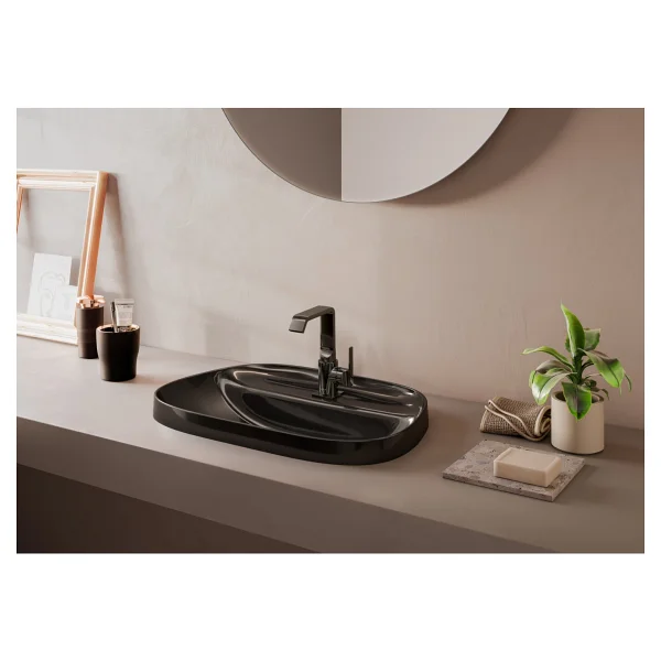 Vitra Suit A4261639 Yandan Kumandalı Siyah Lavabo Bataryası - Görsel 3