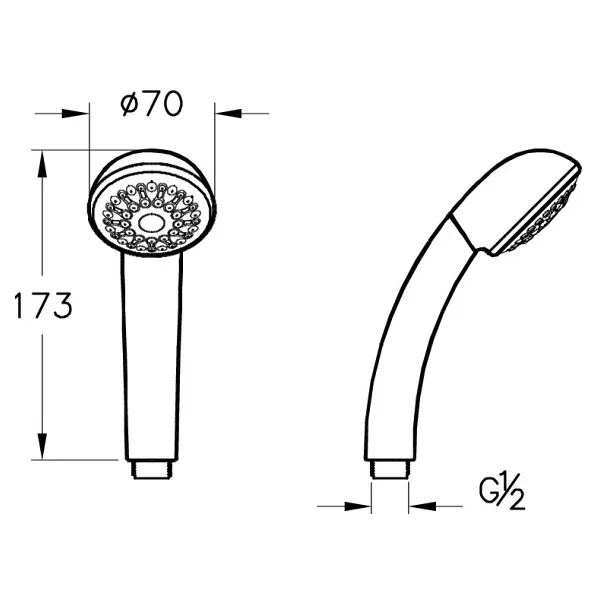 Artema A45696 Nano 1f Krom El Duşu - Görsel 2