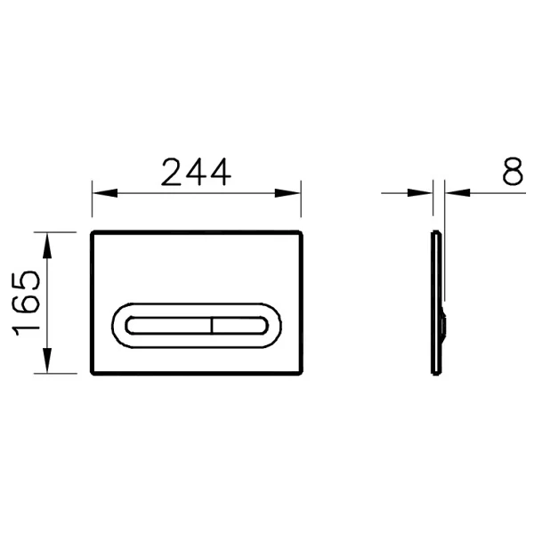 Vitra Loop T 740-0700 Parlak Beyaz Kumanda Paneli - Görsel 5