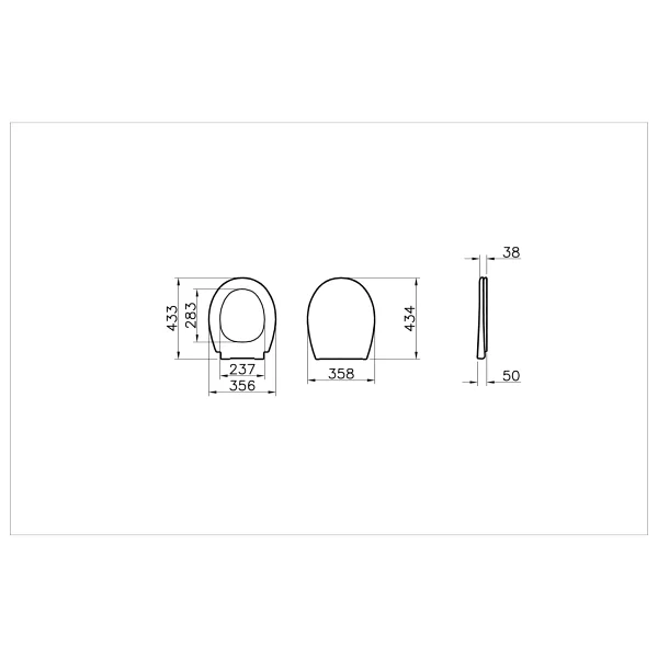 Vitra S10 109-003-909 Yavaş Kapanan Klozet Kapağı - Görsel 6
