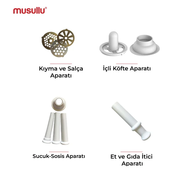 Musullu Mt-G1300m 1300 W Kıyma Makinesi - Görsel 2