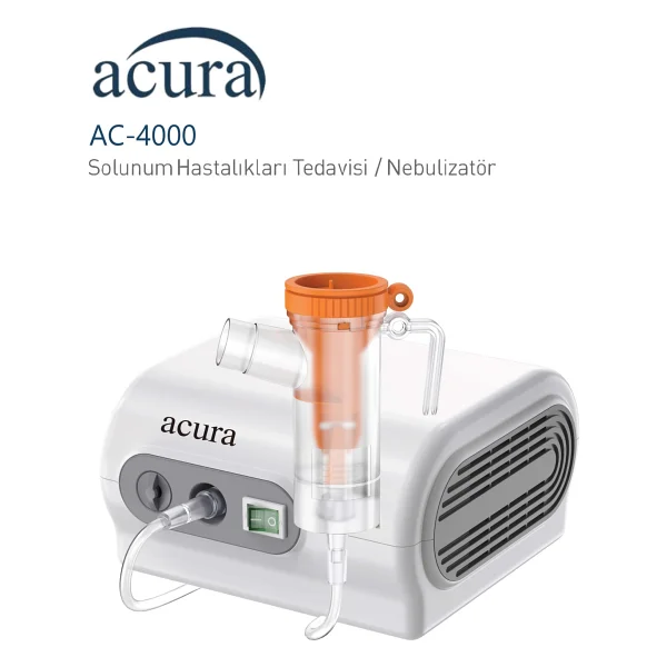 Acura Ac-4000 Dayanıklı Nebulizatör Hızlı Tedavi Süresi Sunan Kullanım Kolaylığı İle - Görsel 2