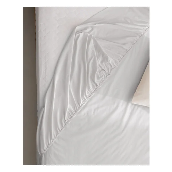 Madame Coco Manon King Size Plus %100 Pamuk Ranforce Lastikli Çarşaf - Gri - 200x200 Cm - Görsel 3