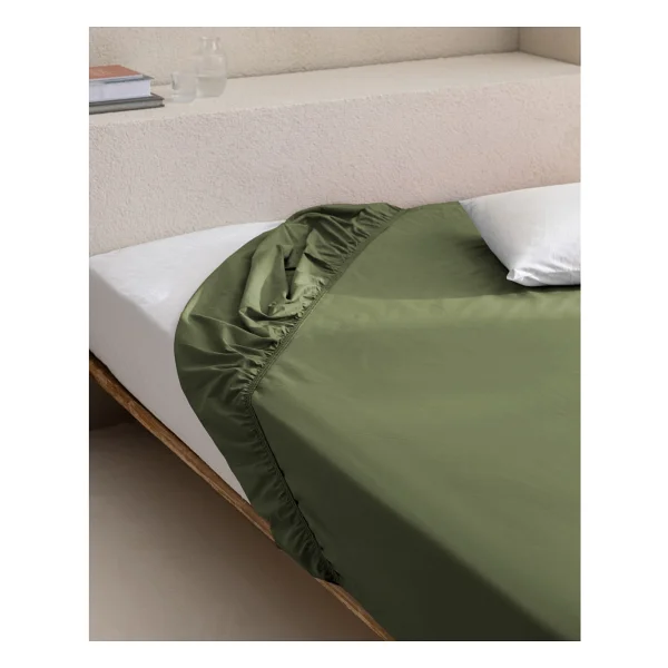 Madame Coco Manon King Size Plus %100 Pamuk Ranforce Lastikli Çarşaf - Gri - 200x200 Cm - Görsel 8