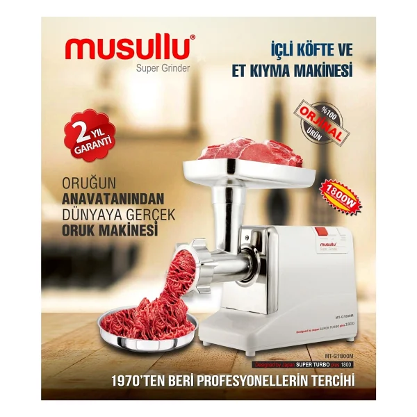 Musullu Mt-G1800m 1800 W Kıyma Makinesi - Görsel 6