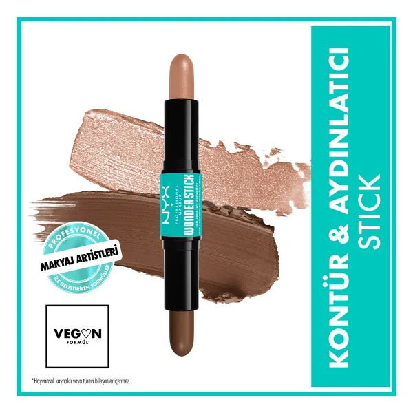 Nyx Professional Makeup Wonderstick Çift Taraflı Stick Kontür - Görsel 8
